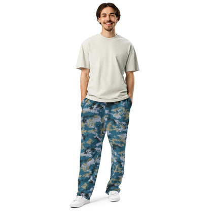 Chinese Digital Type 07 Ocean CAMO Wide-leg joggers - Joggers
