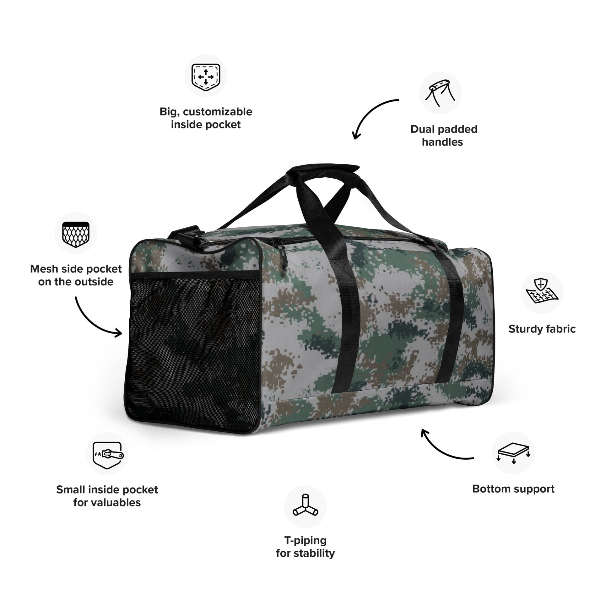 Chinese Digital Type 07 Universal CAMO Duffle bag Bags