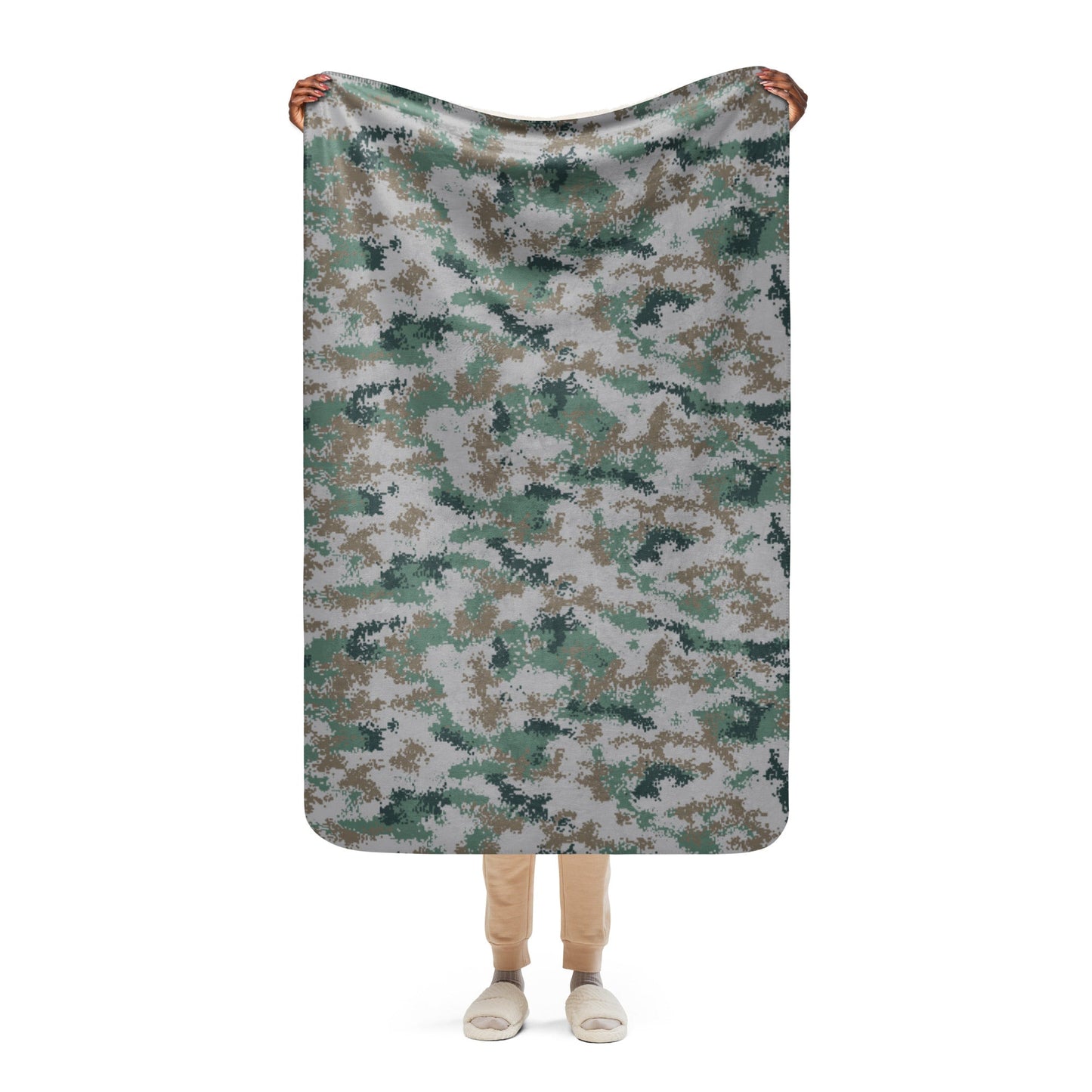 Chinese Digital Type 07 Universal CAMO Sherpa blanket - 37″×57″ - Blankets