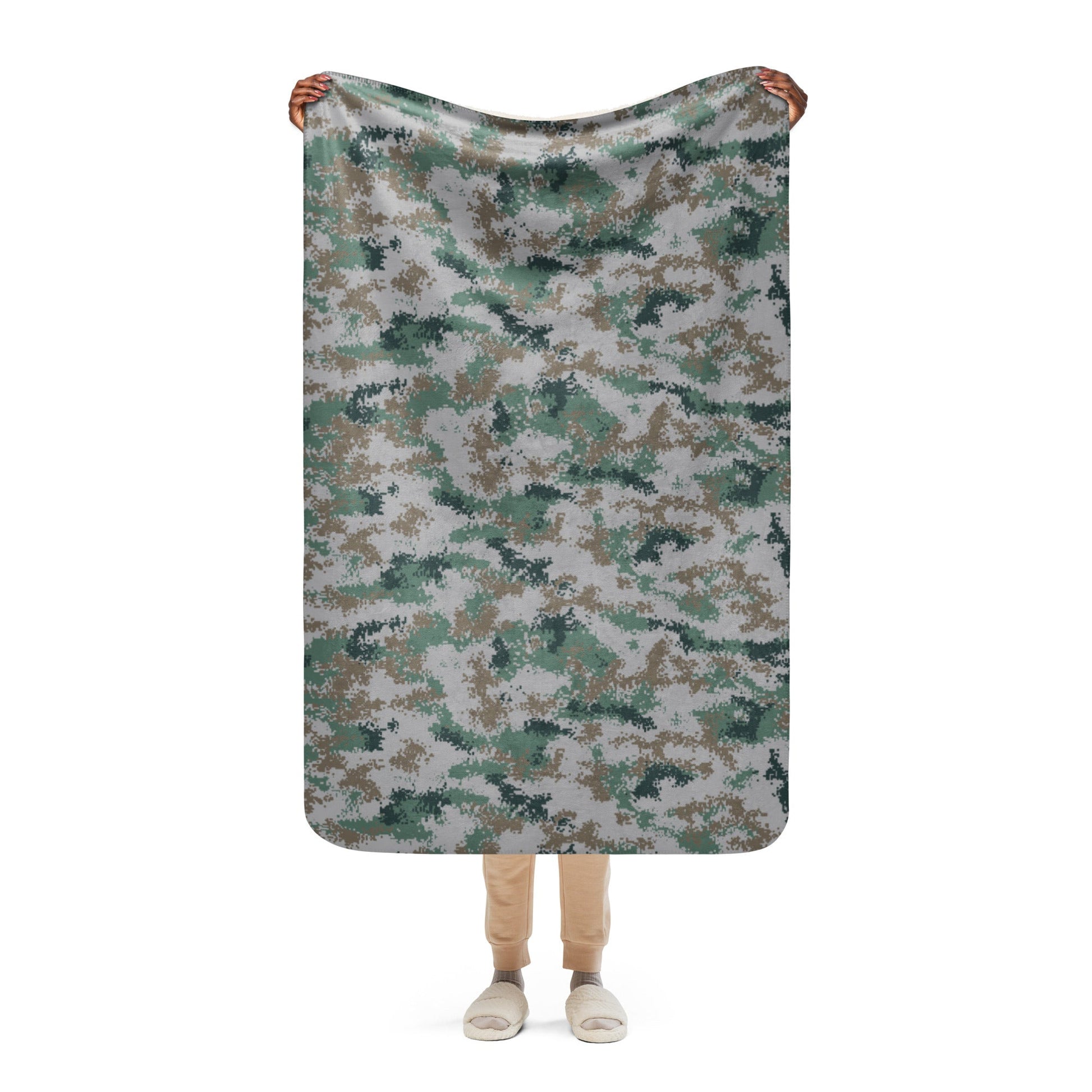 Chinese Digital Type 07 Universal CAMO Sherpa blanket - 37″×57″ - Blankets