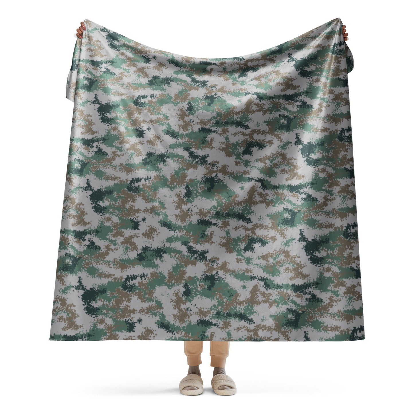 Chinese Digital Type 07 Universal CAMO Sherpa blanket - 60″×80″ - Blankets