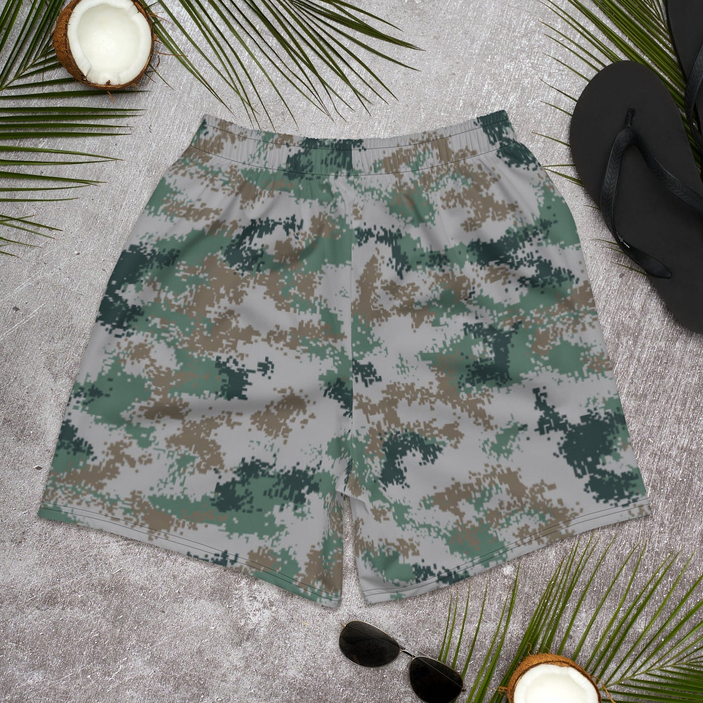Chinese Digital Type 07 Universal CAMO Unisex Athletic Long Shorts