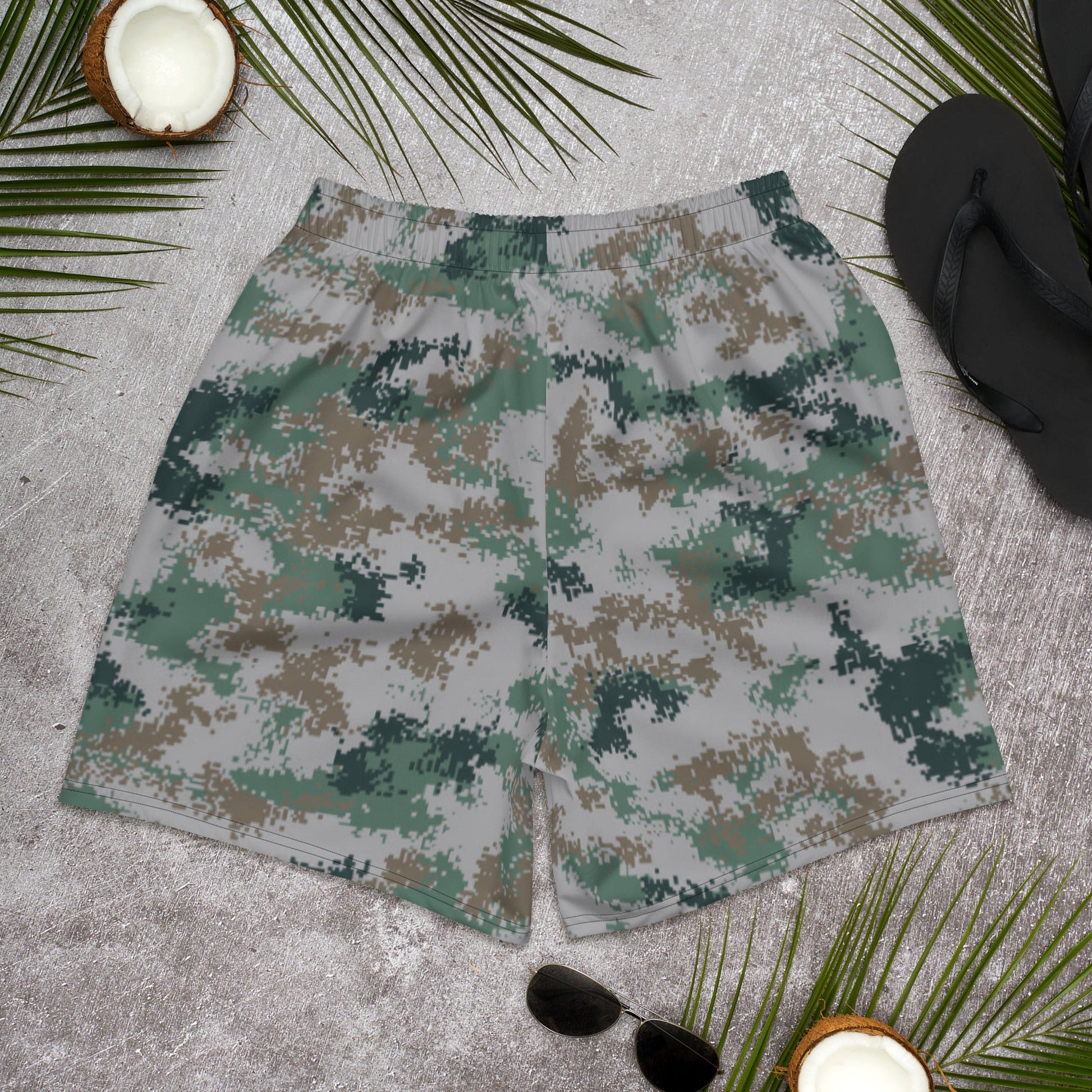 Chinese Digital Type 07 Universal CAMO Unisex Athletic Long Shorts