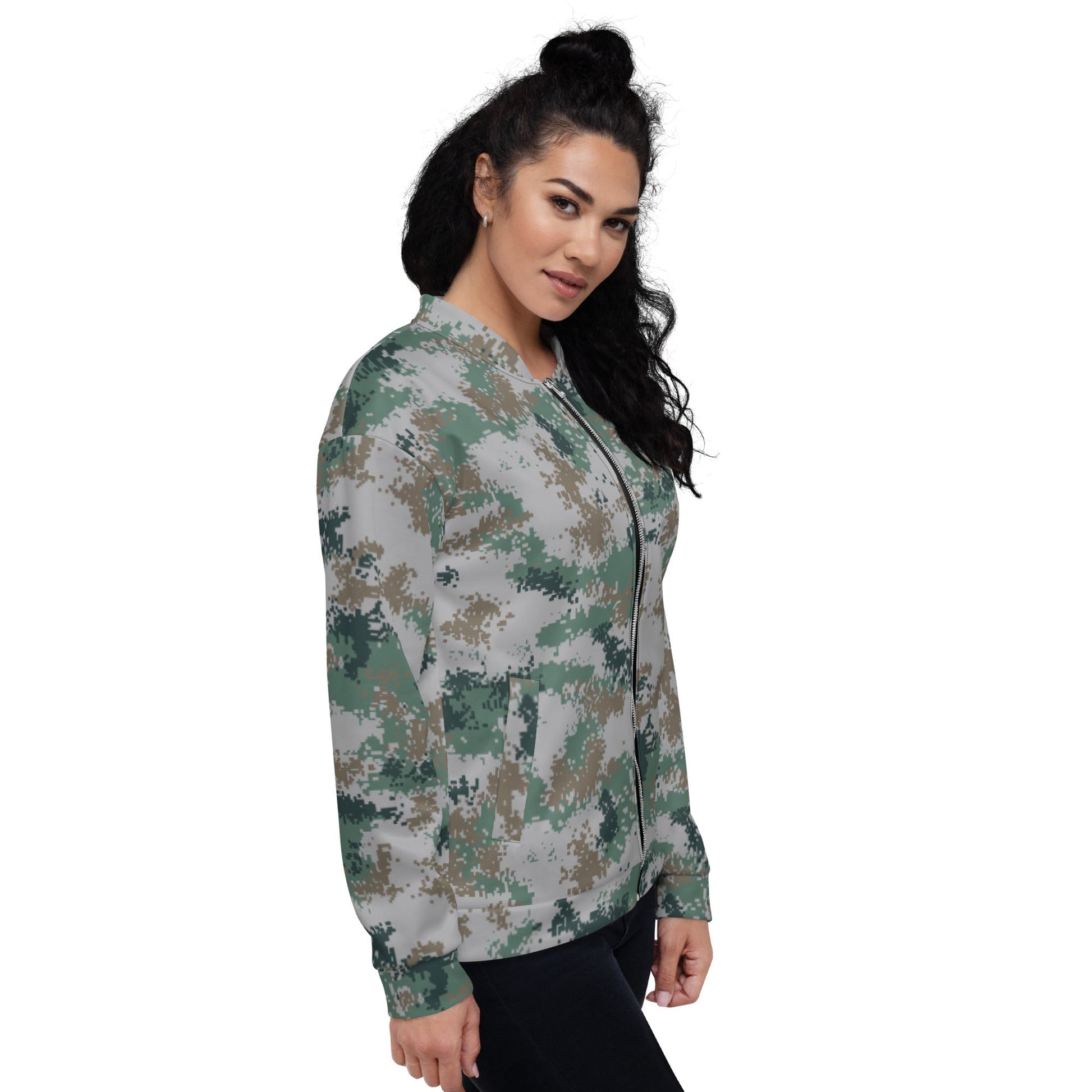 Chinese Digital Type 07 Universal CAMO Unisex Bomber Jacket - Jackets