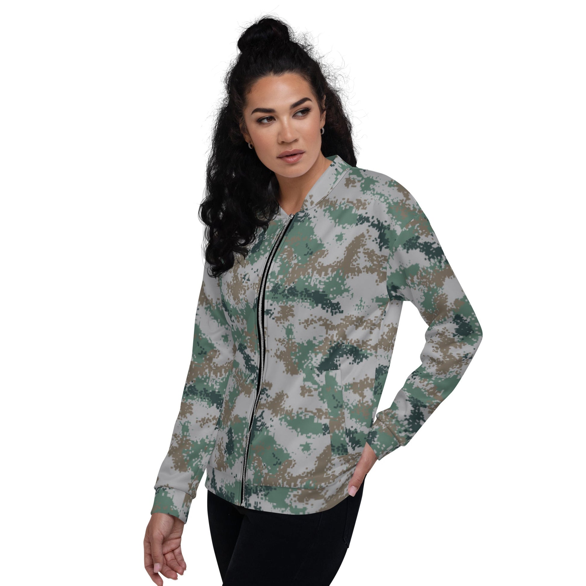 Chinese Digital Type 07 Universal CAMO Unisex Bomber Jacket - Jackets