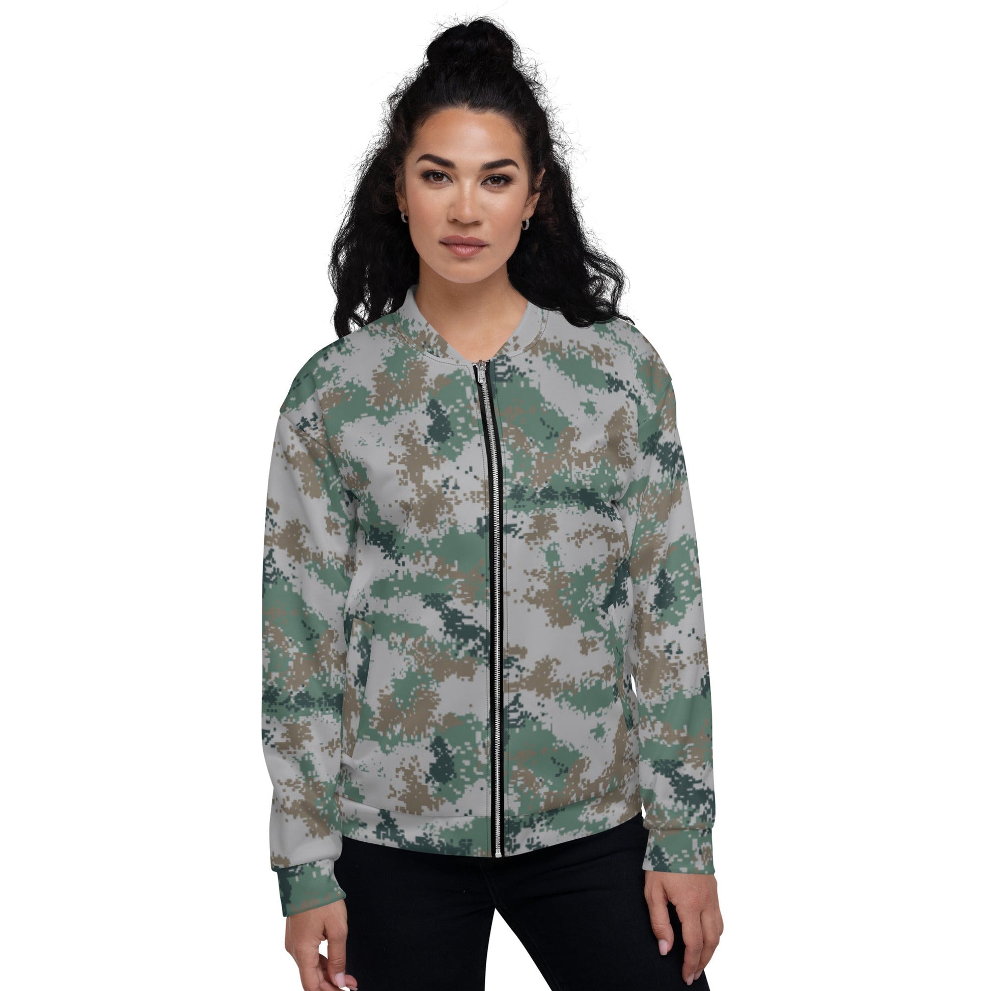 Chinese Digital Type 07 Universal CAMO Unisex Bomber Jacket - Jackets