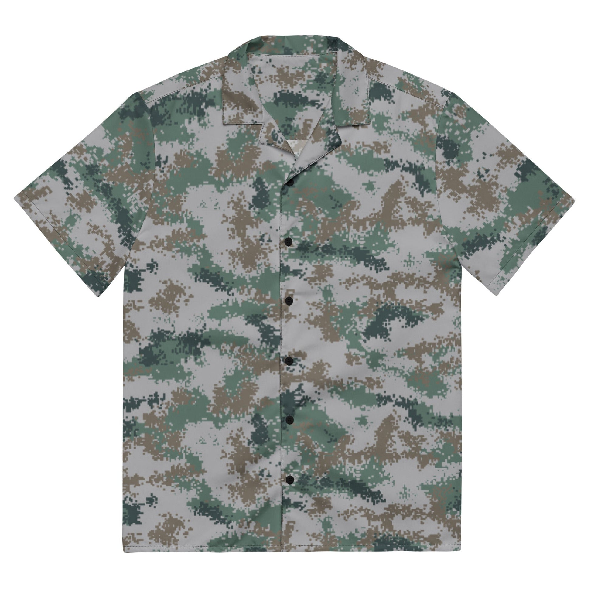 Chinese Digital Type 07 Universal CAMO Unisex button shirt - Button Shirts