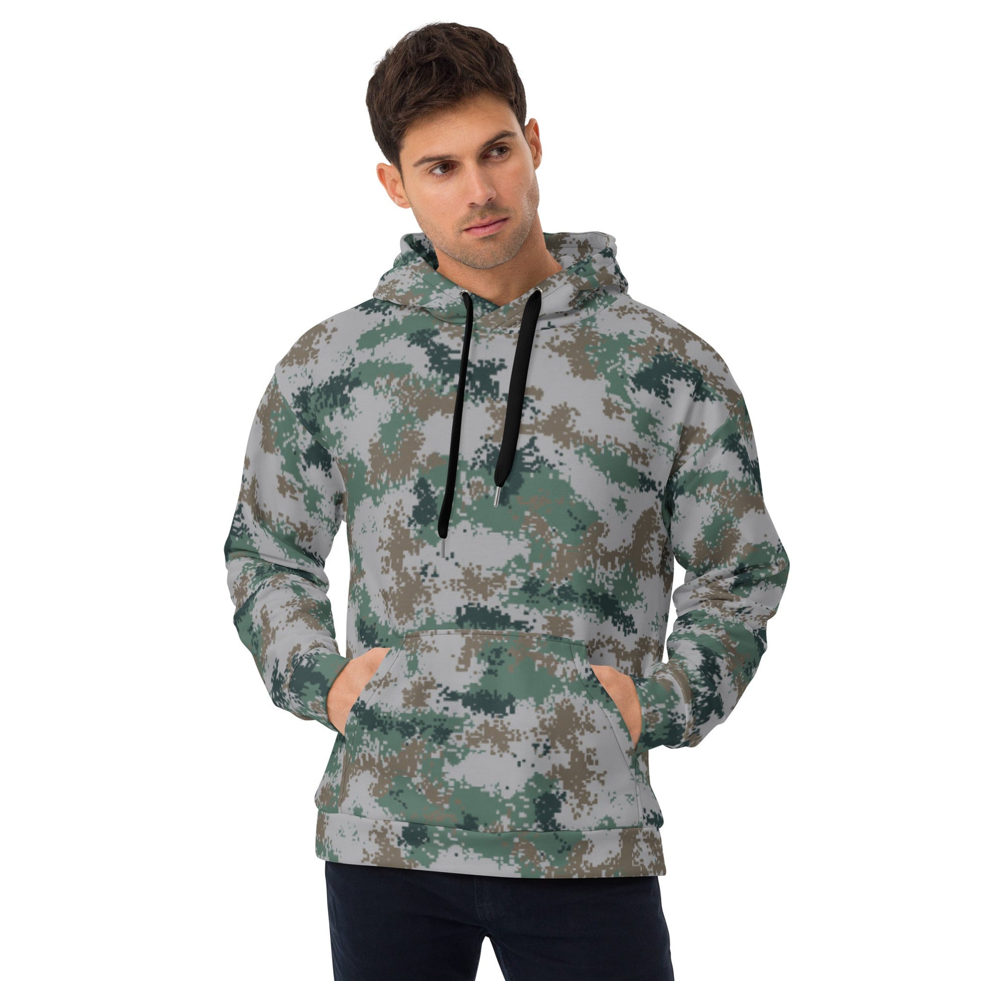 Chinese Digital Type 07 Universal CAMO Unisex Hoodie - 2XS - Hoodies