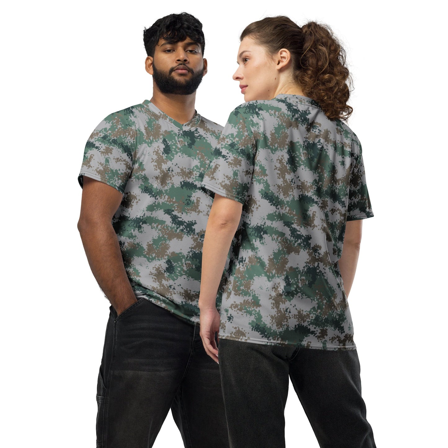 Chinese Digital Type 07 Universal CAMO unisex sports jersey - 2XS - Sports Jerseys
