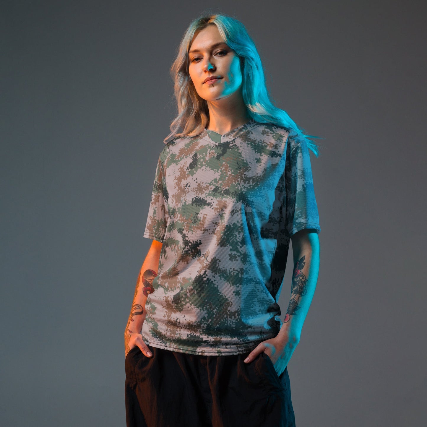 Chinese Digital Type 07 Universal CAMO unisex sports jersey - Sports Jerseys