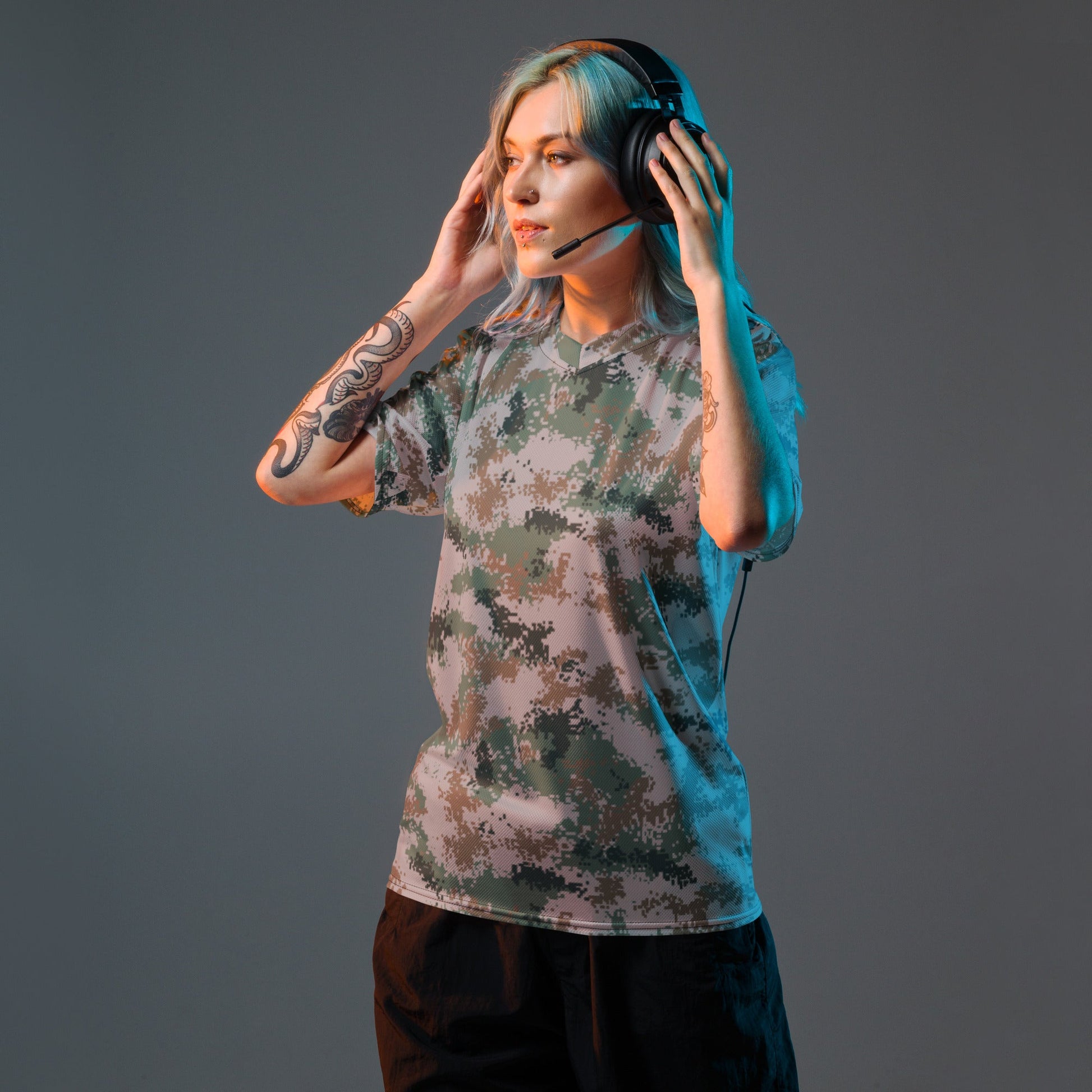 Chinese Digital Type 07 Universal CAMO unisex sports jersey - Sports Jerseys