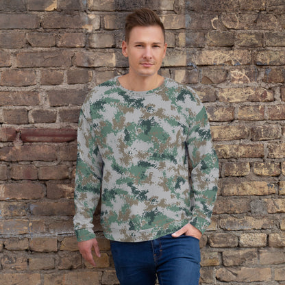 Chinese Digital Type 07 Universal CAMO Unisex Sweatshirt - 2XS - Sweatshirts