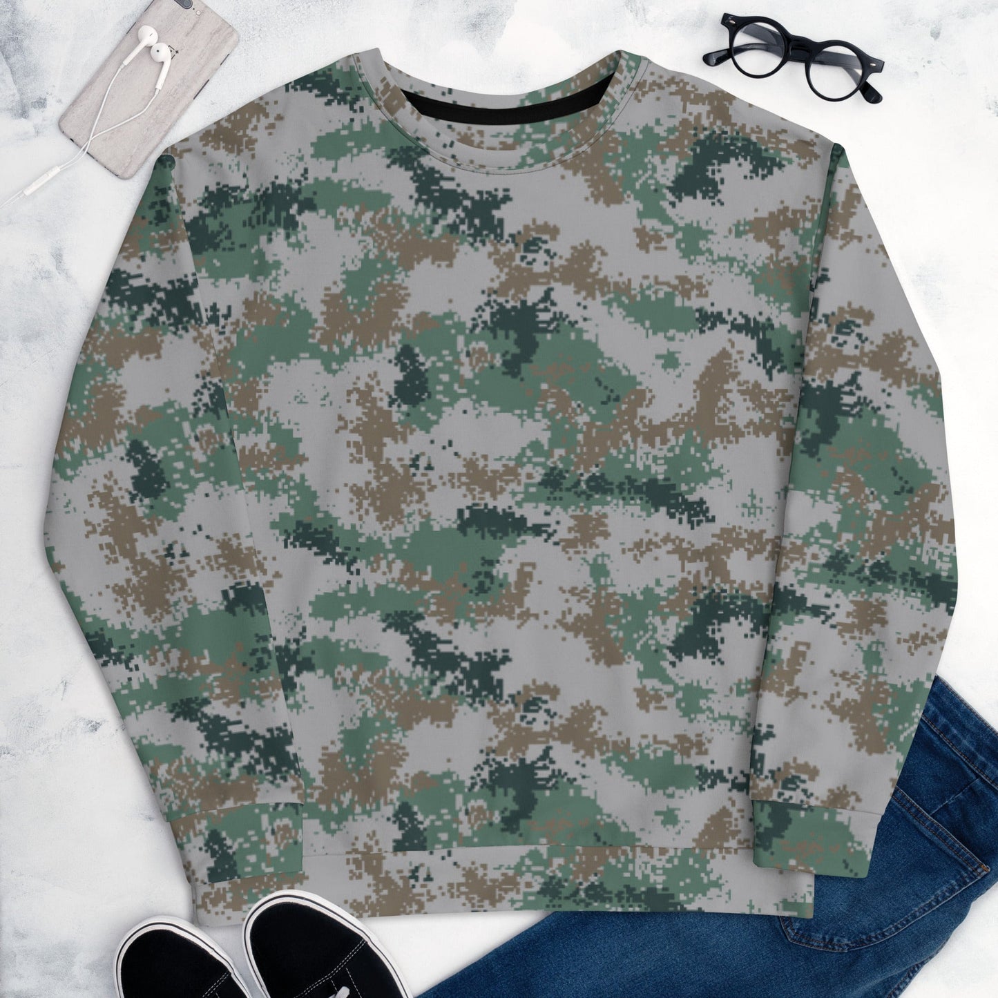 Chinese Digital Type 07 Universal CAMO Unisex Sweatshirt - Sweatshirts