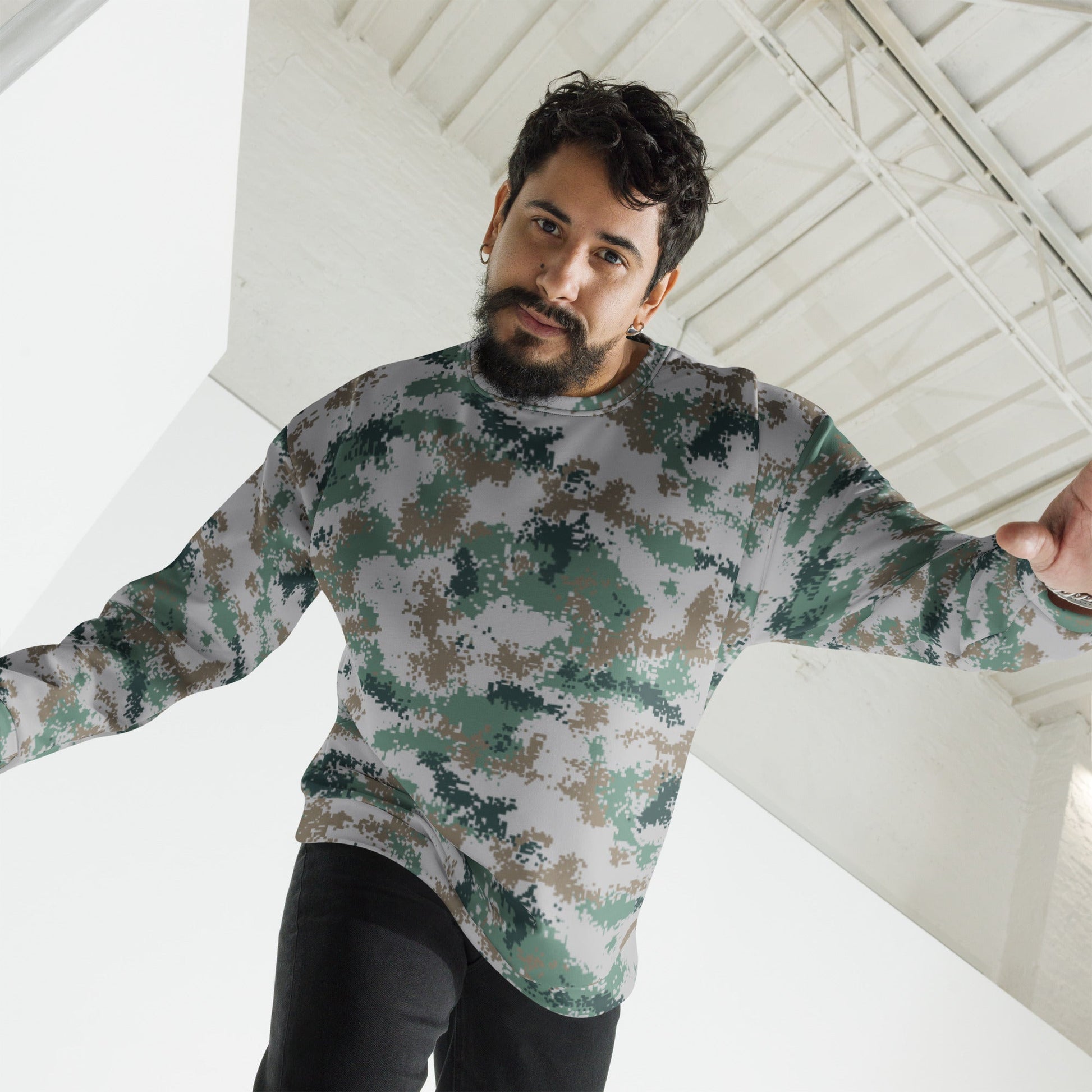 Chinese Digital Type 07 Universal CAMO Unisex Sweatshirt - Sweatshirts