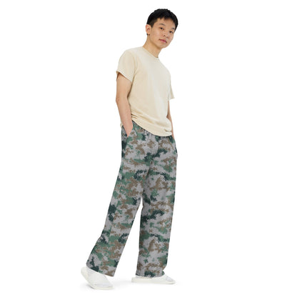 Chinese Digital Type 07 Universal CAMO unisex wide-leg pants - Wide-leg Pants