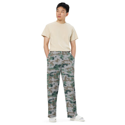 Chinese Digital Type 07 Universal CAMO unisex wide-leg pants - Wide-leg Pants