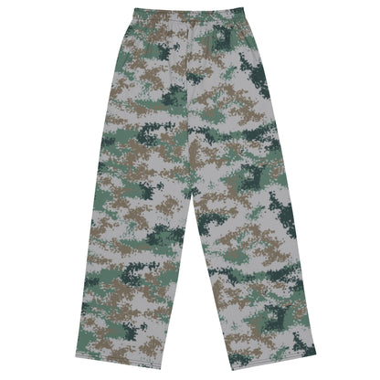 Chinese Digital Type 07 Universal CAMO unisex wide-leg pants - Wide-leg Pants