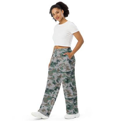 Chinese Digital Type 07 Universal CAMO unisex wide-leg pants - Wide-leg Pants