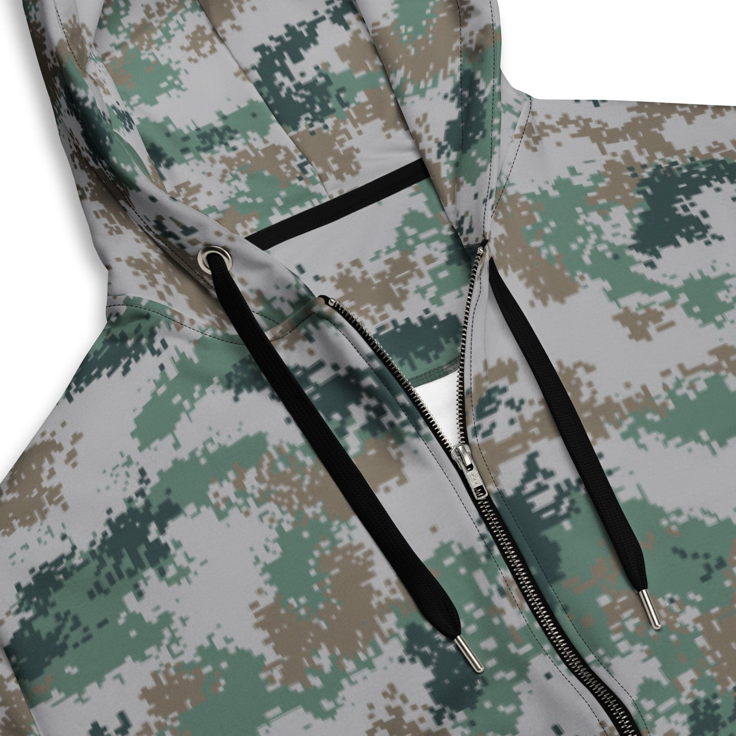 Chinese Digital Type 07 Universal CAMO Unisex Zip Hoodie