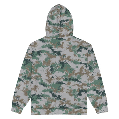 Chinese Digital Type 07 Universal CAMO Unisex Zip Hoodie