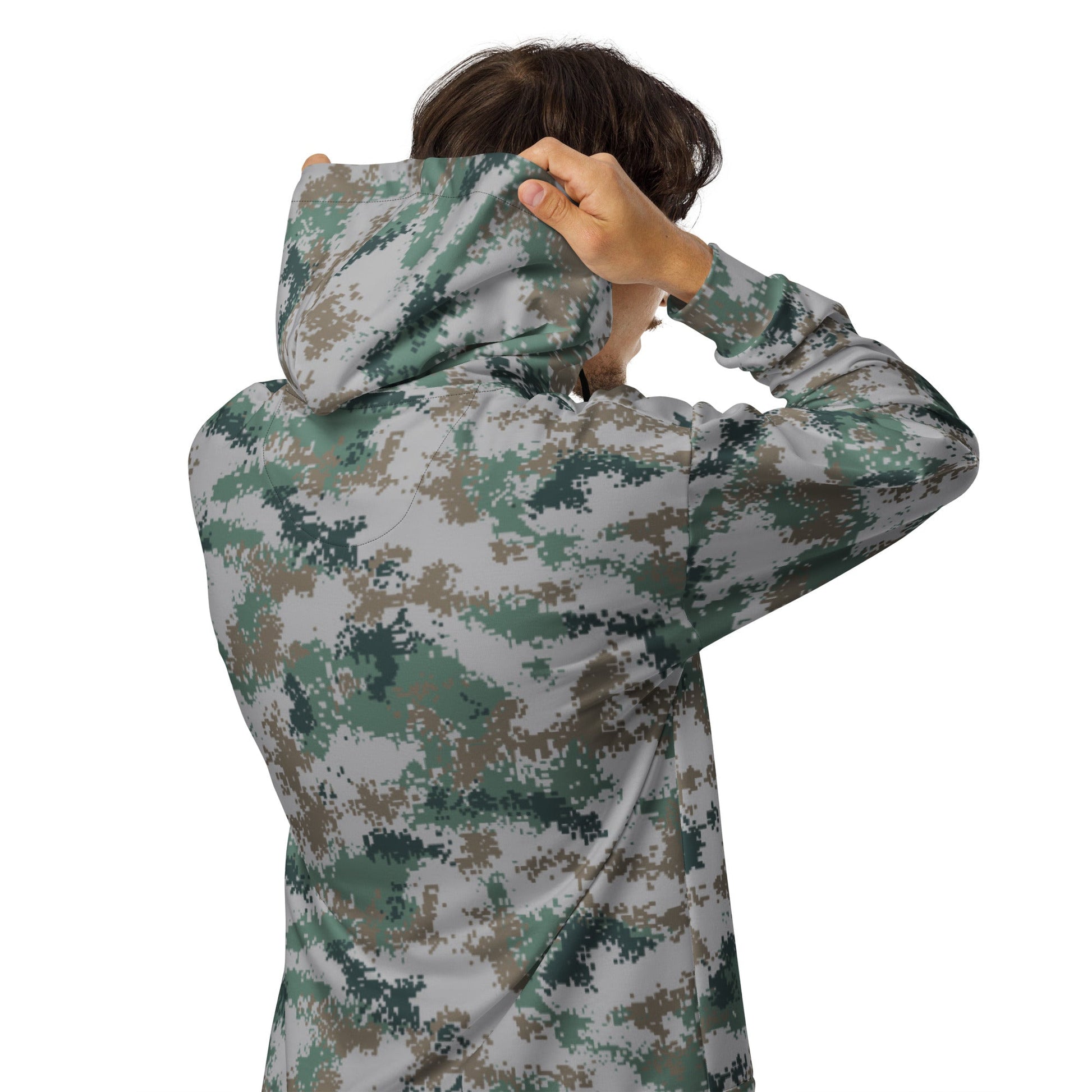 Chinese Digital Type 07 Universal CAMO Unisex Zip Hoodie
