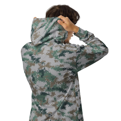 Chinese Digital Type 07 Universal CAMO Unisex Zip Hoodie