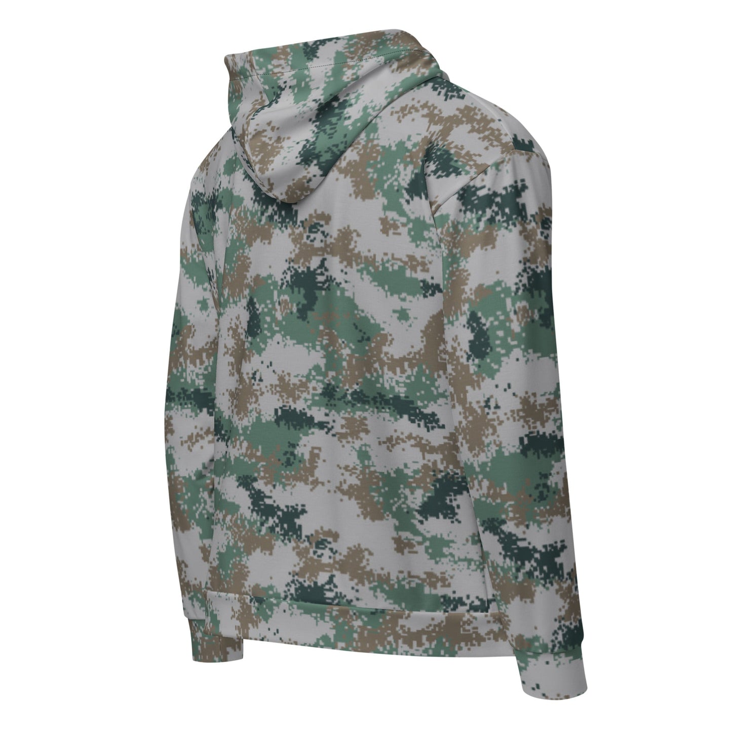 Chinese Digital Type 07 Universal CAMO Unisex Zip Hoodie
