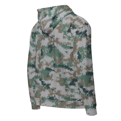 Chinese Digital Type 07 Universal CAMO Unisex Zip Hoodie