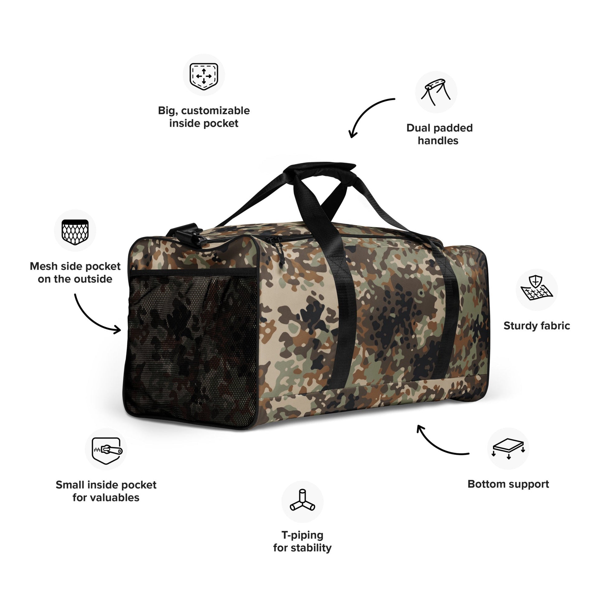 Chinese Flecktarn Tibet-tarn Plateau Highland CAMO Duffle bag - Bags