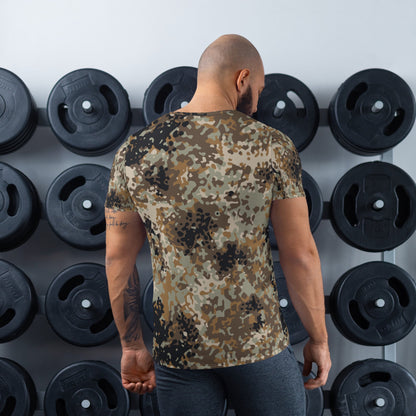 Chinese Flecktarn Tibet-tarn Plateau Highland CAMO Mens Athletic T-shirt - T-Shirts