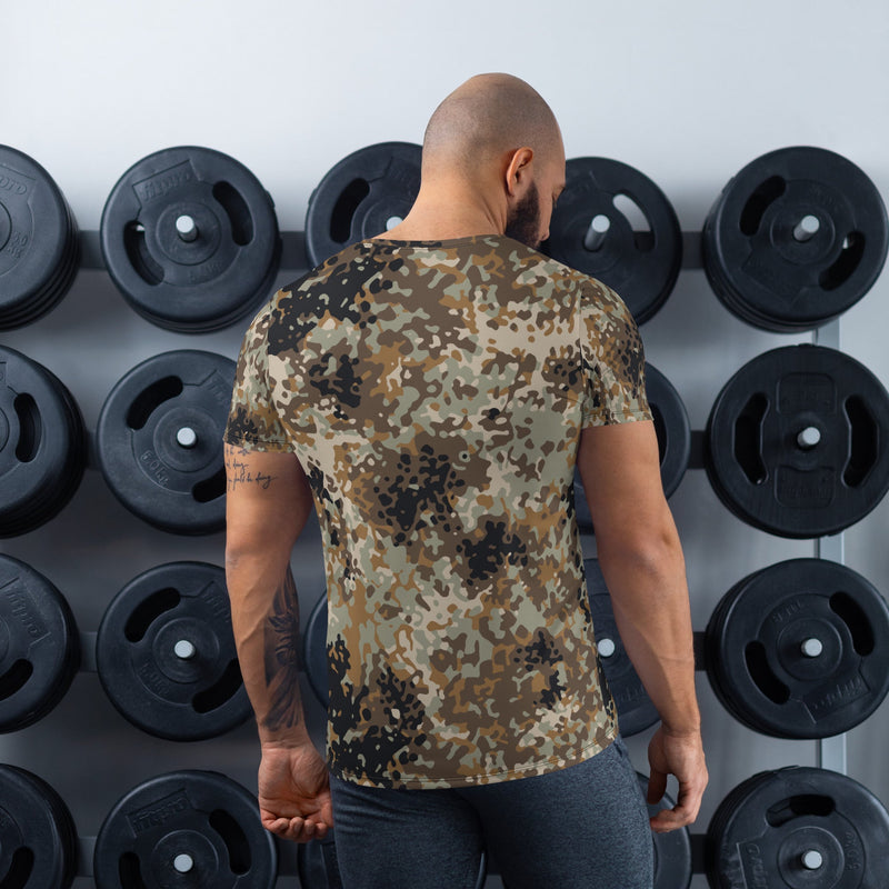 Flecktarn Himalayan Plateau CAMO Mens Athletic T-Shirt - Shirt