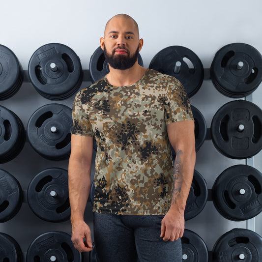 Chinese Flecktarn Tibet-tarn Plateau Highland CAMO Mens Athletic T-shirt - XS - T-Shirts