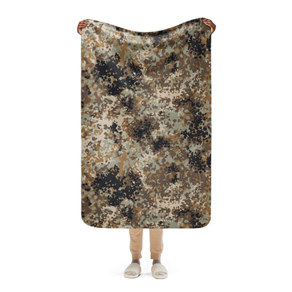Chinese Flecktarn Tibet-tarn Plateau Highland CAMO Sherpa blanket - 37″×57″ - Blankets