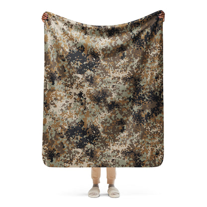 Chinese Flecktarn Tibet-tarn Plateau Highland CAMO Sherpa blanket - 50″×60″ - Blankets
