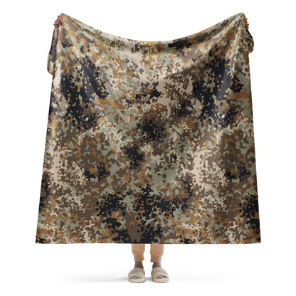 Chinese Flecktarn Tibet-tarn Plateau Highland CAMO Sherpa blanket - 60″×80″ - Blankets