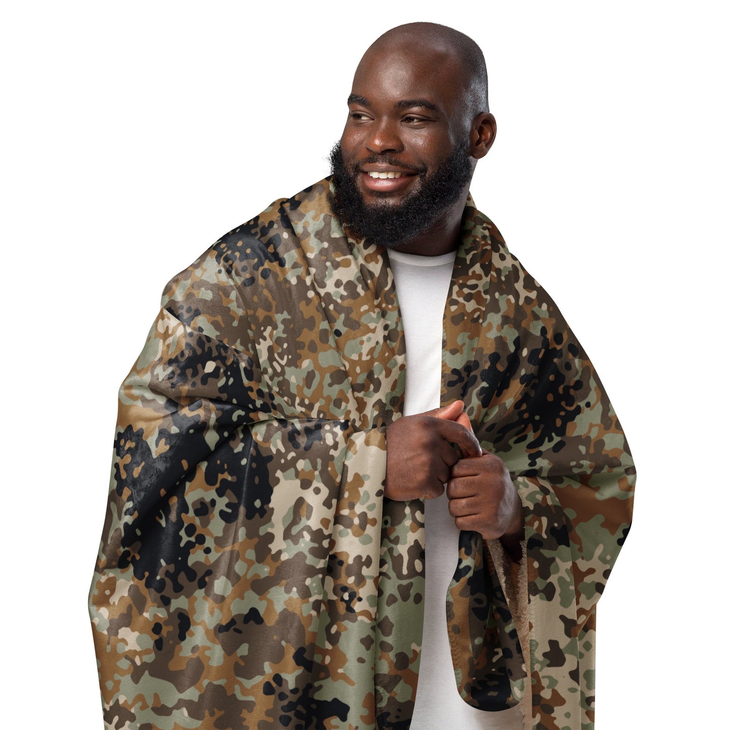 Chinese Flecktarn Tibet-tarn Plateau Highland CAMO Sherpa blanket - Blankets