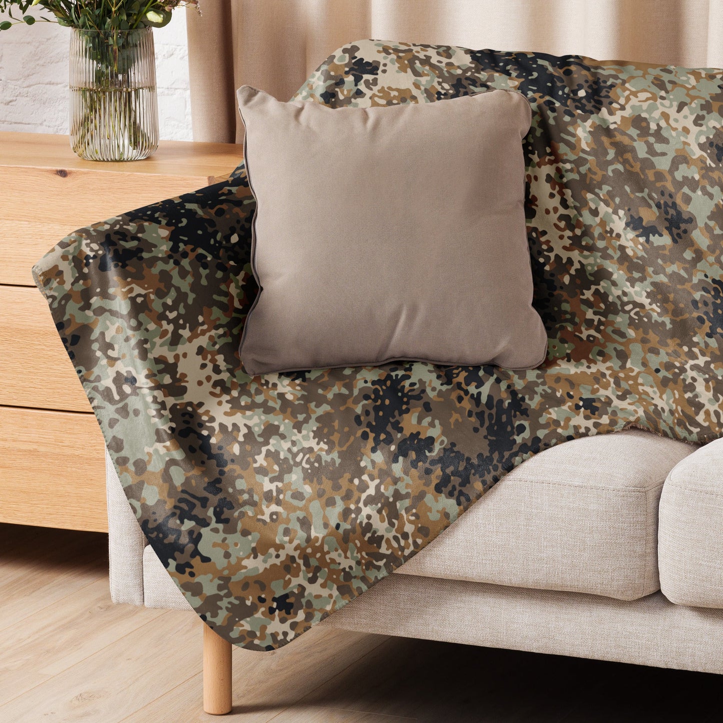 Chinese Flecktarn Tibet-tarn Plateau Highland CAMO Sherpa blanket - Blankets