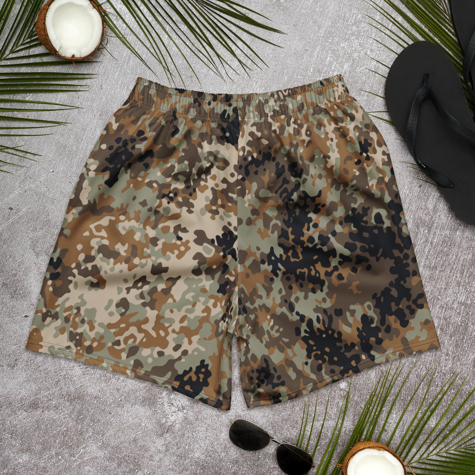 Chinese Flecktarn Tibet tarn Plateau Highland CAMO Unisex Athletic Long Shorts