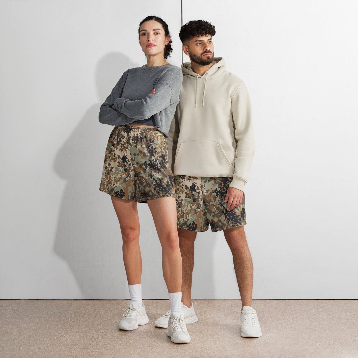 Chinese Flecktarn Tibet tarn Plateau Highland CAMO Unisex Athletic Long Shorts