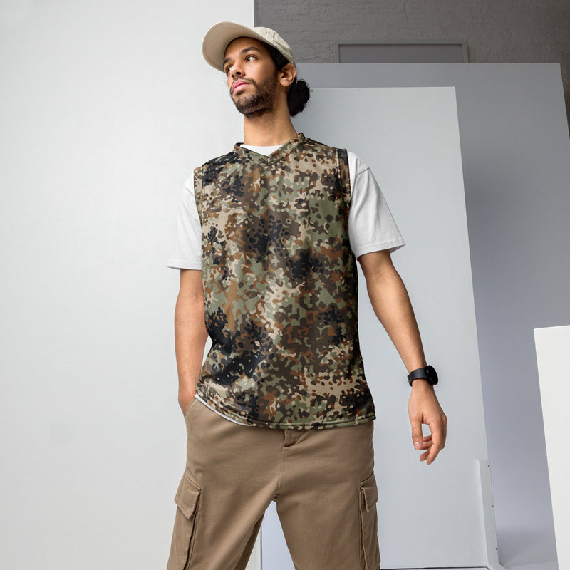 Flecktarn Himalayan Plateau CAMO Unisex Basketball Jersey - 2XS