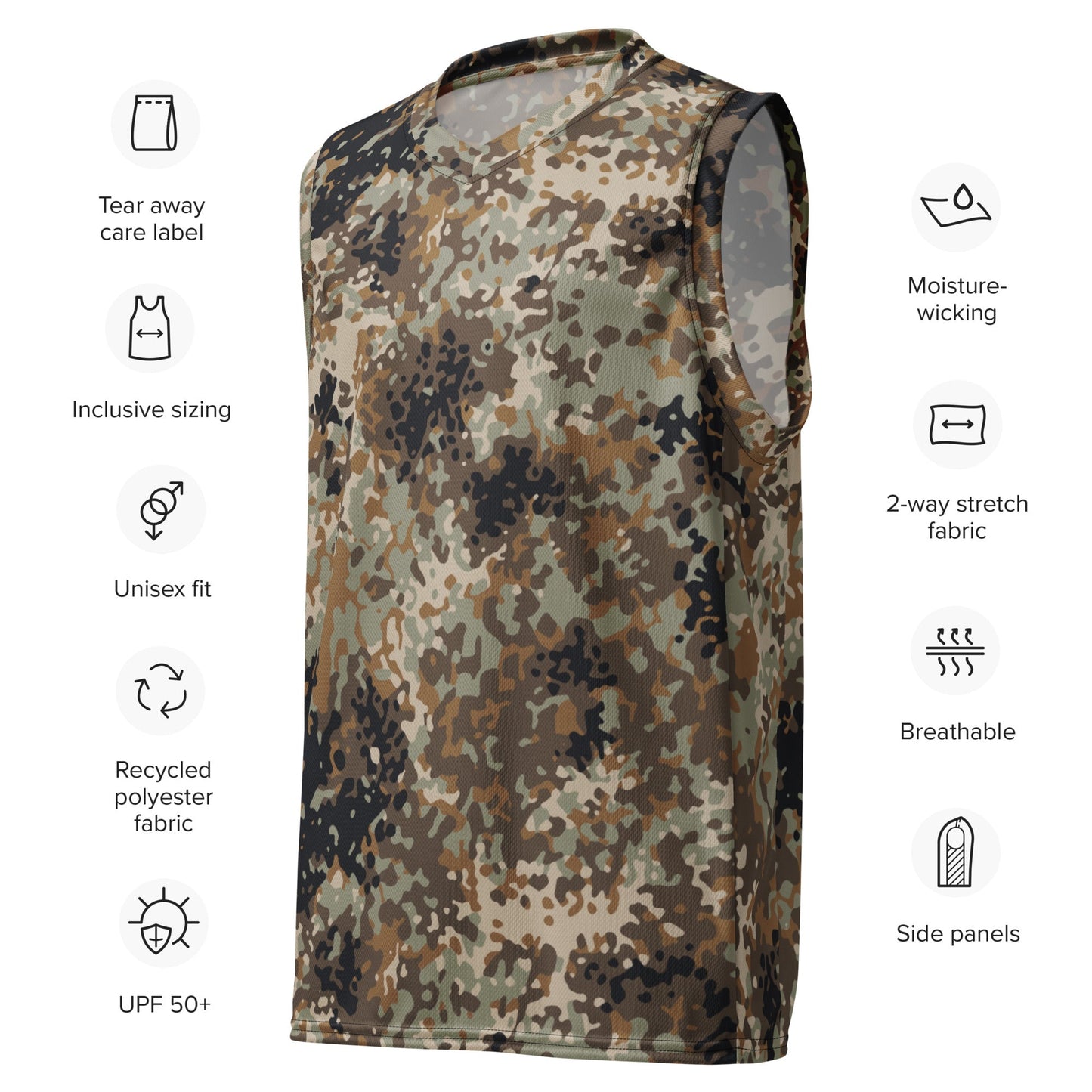 Chinese Flecktarn Tibet tarn Plateau Highland CAMO unisex basketball jersey Basketball Jerseys