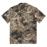Flecktarn Himalayan Plateau CAMO Unisex Short-Sleeve Button Shirt - 2XS - Button-Up