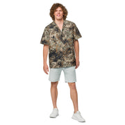 Flecktarn Himalayan Plateau CAMO Unisex Short-Sleeve Button Shirt - Button-Up