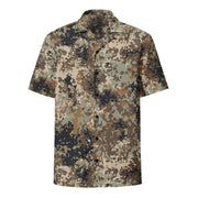 Flecktarn Himalayan Plateau CAMO Unisex Short-Sleeve Button Shirt - Button-Up
