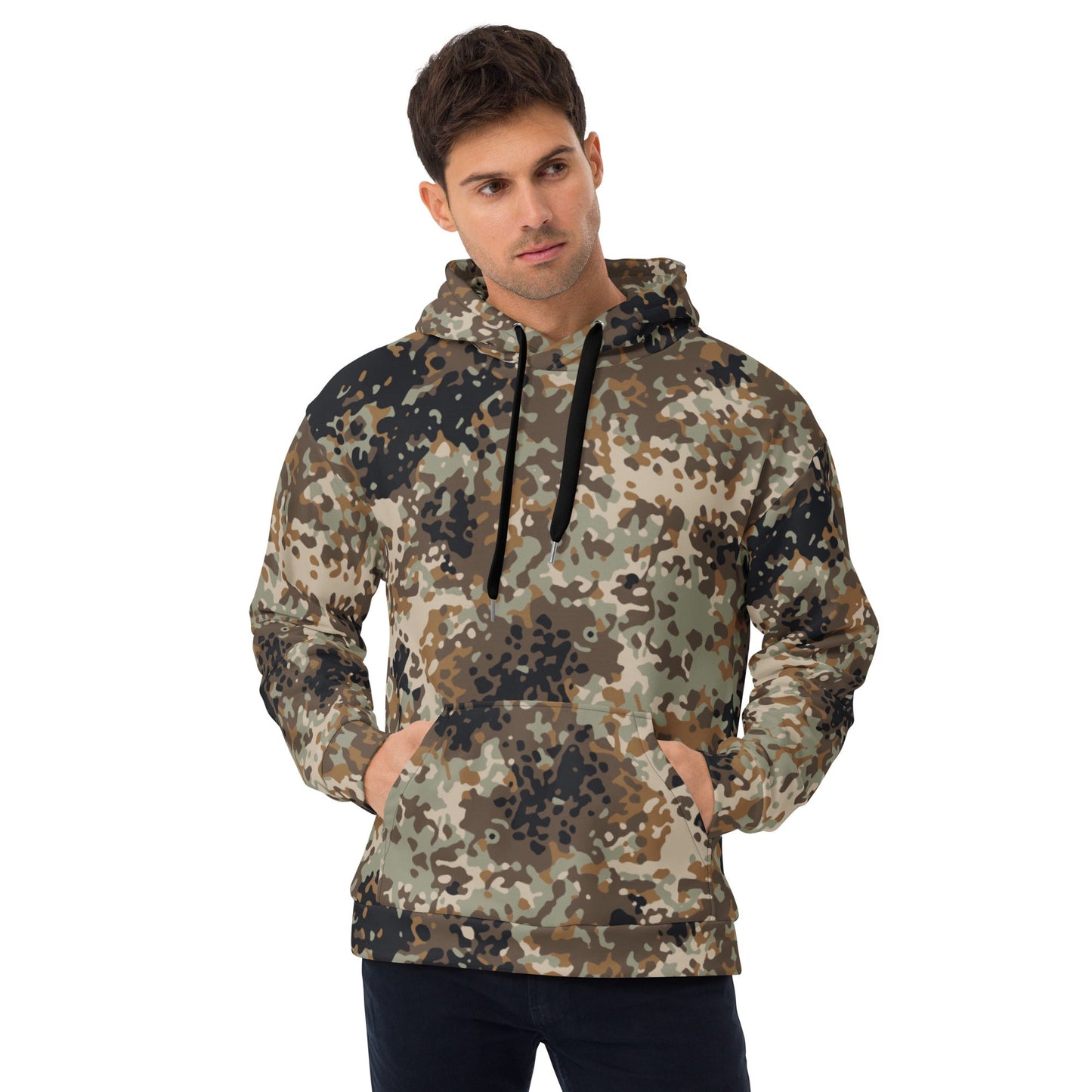 Chinese Flecktarn Tibet-tarn Plateau Highland CAMO Unisex Hoodie - 2XS - Hoodies