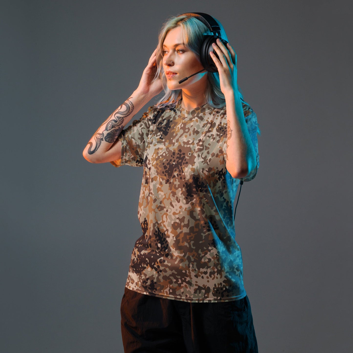 Chinese Flecktarn Tibet tarn Plateau Highland CAMO unisex sports jersey Sports Jerseys