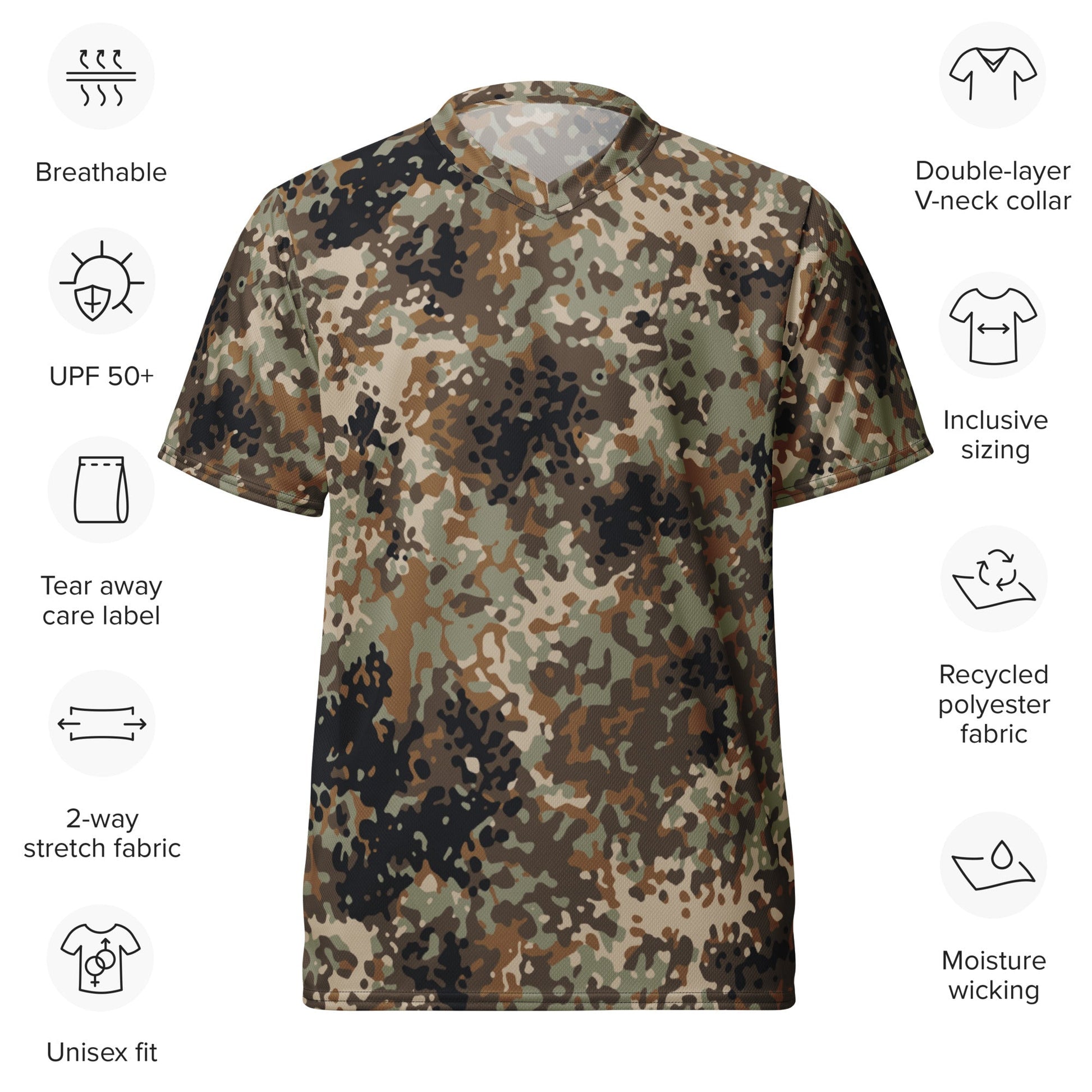 Chinese Flecktarn Tibet tarn Plateau Highland CAMO unisex sports jersey Sports Jerseys