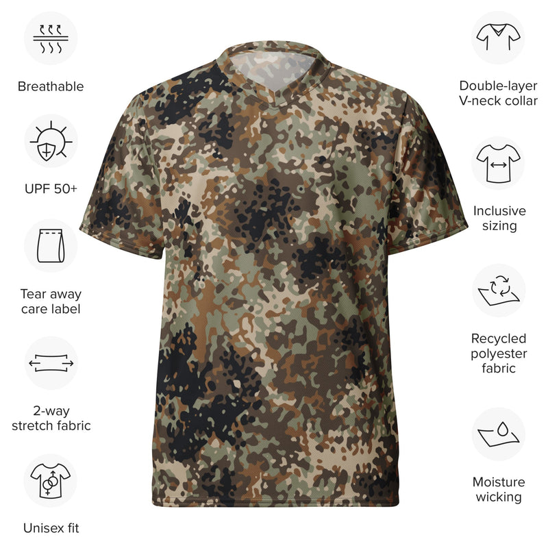 Flecktarn Himalayan Plateau CAMO Unisex Sports Jersey