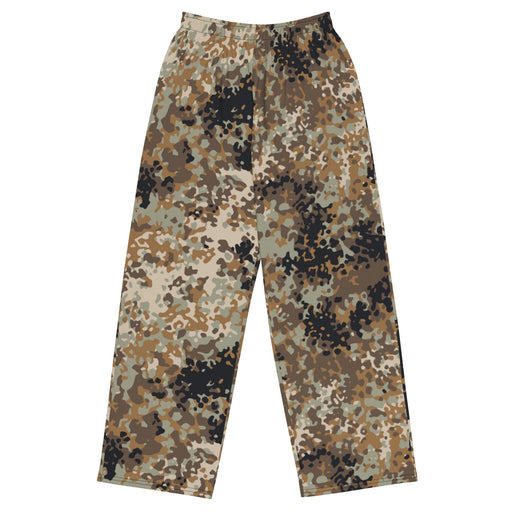 Flecktarn Himalayan Plateau CAMO Unisex Wide-Leg Leisure Pants - 2XS - Pant