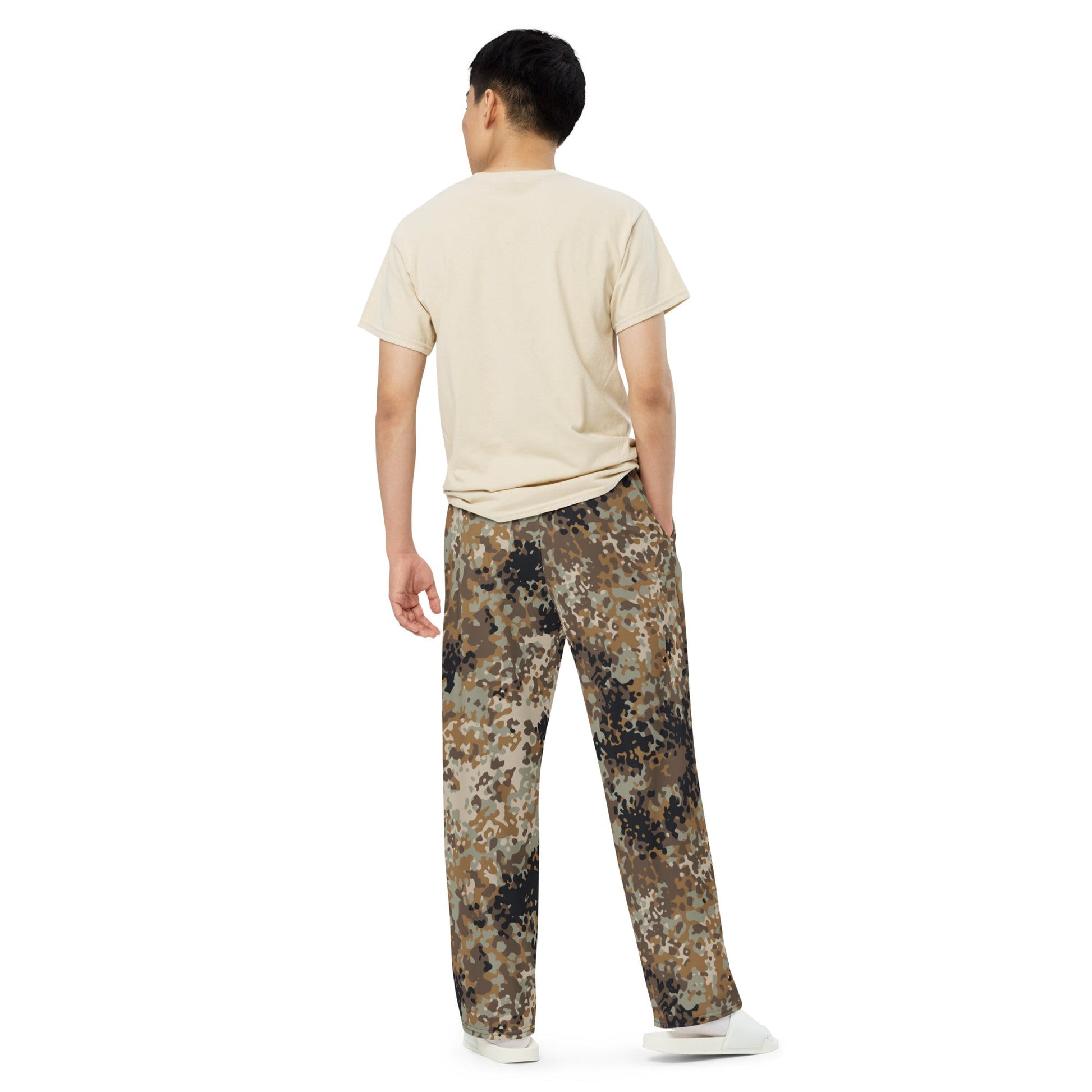 Chinese Flecktarn Tibet tarn Plateau Highland CAMO unisex wide leg pants Wide Pants